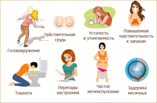 Признаки беременности на ранних сроках, до задержки, многоплодная, внематочная, двойней, замершая, осложнения