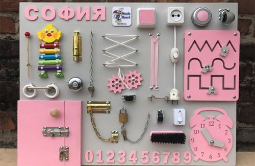 Как сделать бизиборд своими руками для мальчика, девочки. С какого возраста, мастер класс доски и домика