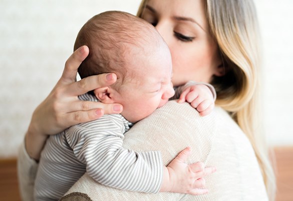 Грудной ребенок, мама