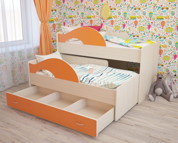 Двухъярусная кровать для детей: с диваном, трансформер, с выдвижными ящиками, металлическая. Какая лучше