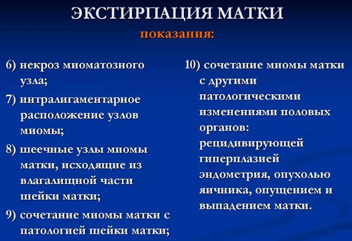 Экстирпация матки с придатками: что это такое, последствия