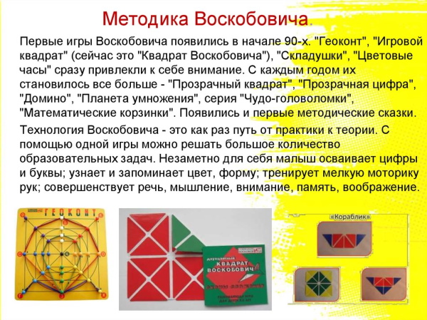 Игры Воскобовича для дошкольников в детском саду. Картотека