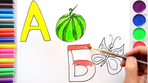 Изучаем буквы для детей 3-4-5-6 лет в играх Жукова. Прописи, задания