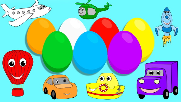 Изучение цветов для детей 2-3 лет на русском, английском языке