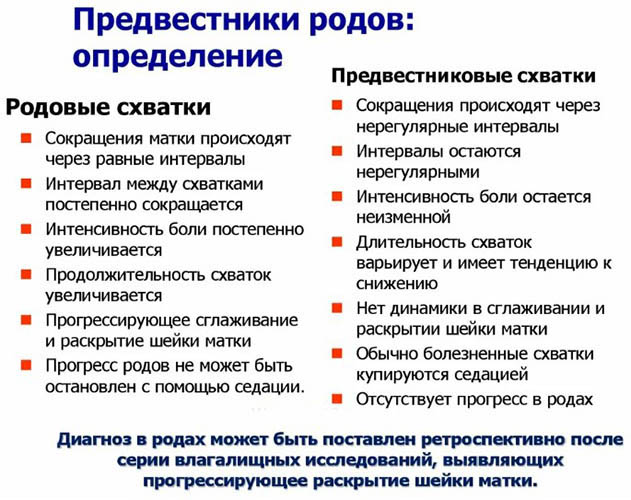 Как начинаются схватки у первородящих, ощущения, как понять