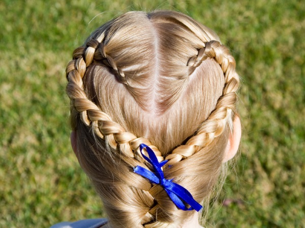 Необычные прически для девочек на длинные, средние волосы