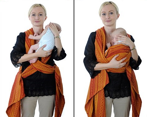 Как завязать слинг шарф для новорожденных колыбелька, горизонтальное положение, вертикально, кольцом. Схемы