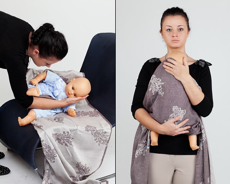 Как завязать слинг шарф для новорожденных колыбелька, горизонтальное положение, вертикально, кольцом. Схемы