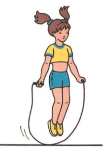 Комплекс упражнений со скакалкой для школьников 2-3-4-5-6-7 класса. Картинки