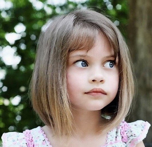 Короткие стрижки для девочек 7-8 лет. Фото