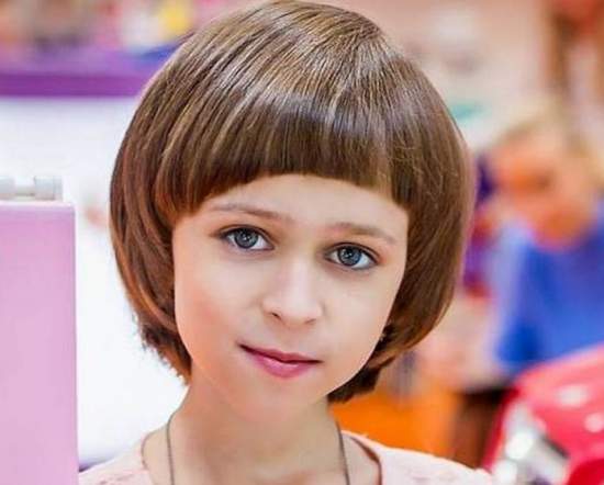 Короткие стрижки для девочек 7-8 лет. Фото