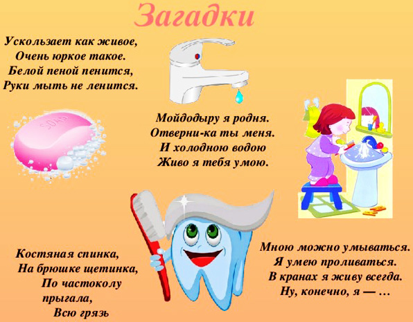 КГН (культурно-гигиенические навыки) в подготовительной группе. Картотека