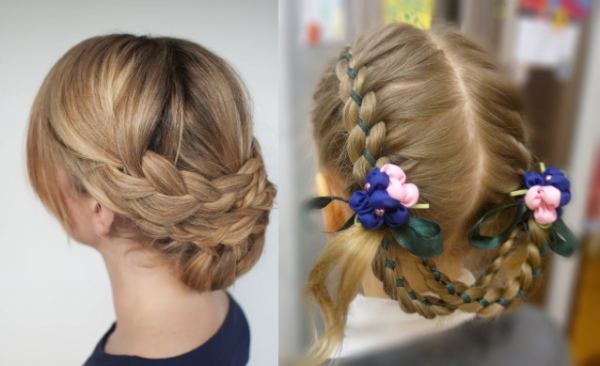 Прически для девочек легкие и простые на каждый день. Фото
