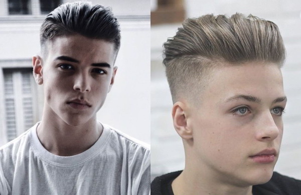 Модные прически для мальчика 10-14 лет. Фото с длинной челкой