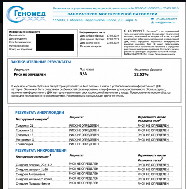 Неинвазивный пренатальный тест ДНК. Цена, где сделать
