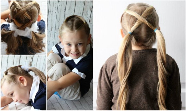 Необычные прически для девочек на длинные, средние волосы
