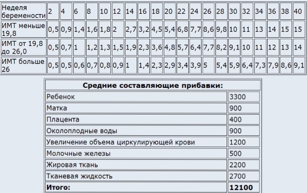 Питание во время беременности по неделям, в 1, 2, 3 триместр, чтобы не набрать вес