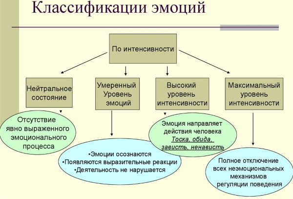 Список эмоций и чувств человека, таблица с описанием