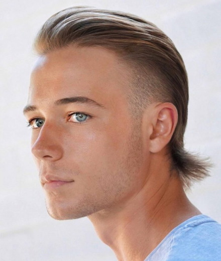 Маллет мужская стрижка для мальчиков. Фото 2023