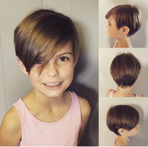 Стрижки для девочек 5 лет на короткие и длинные волосы. Фото