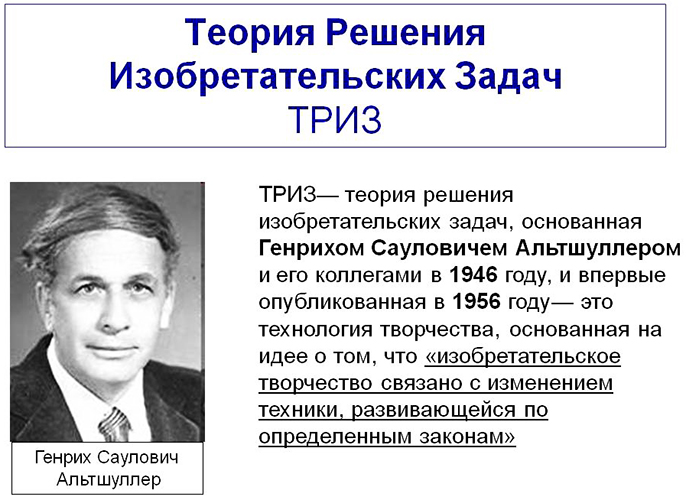 ТРИЗ (теория решения изобретательских задач). Что это, примеры, задачи по ФГОС
