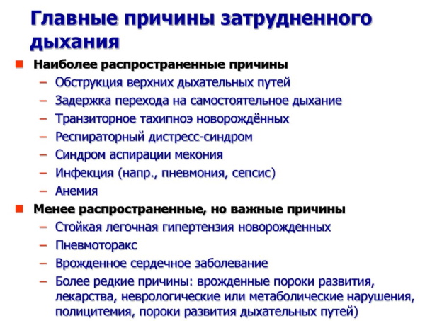 Учащенное дыхание у новорожденного. Норма, причины