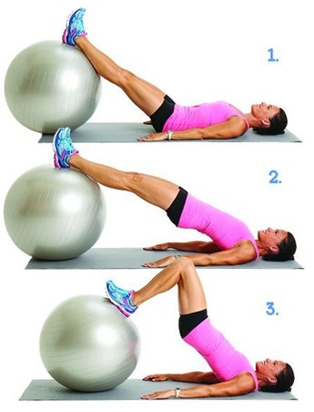 Упражнения с гимнастическим мячом для спины, похудения, при грыже позвоночника. Как выбрать диаметр, по размеру, росту