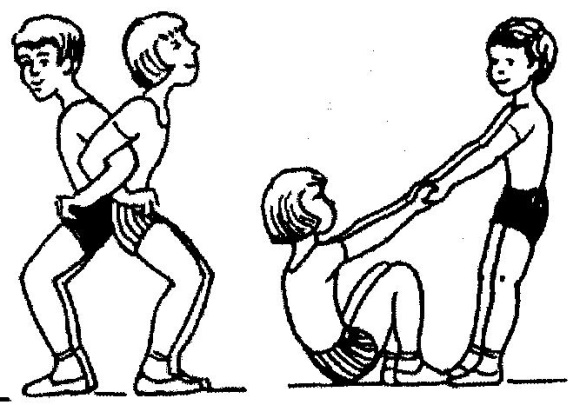 Упражнения в парах по физкультуре для детей