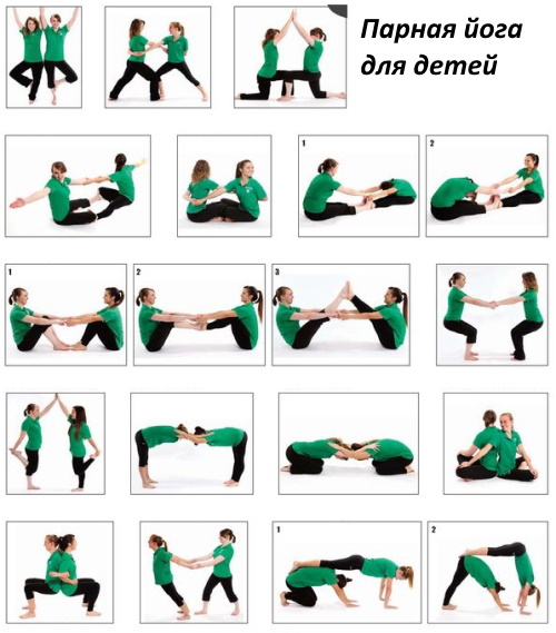 Упражнения в парах по физкультуре для детей