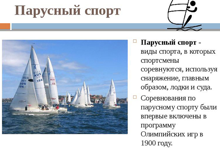 Водные виды спорта. Список названий с фото